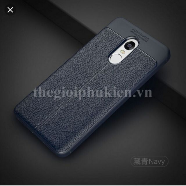 Ốp lưng dẻo vân da Auto Focus cho xiaomi redmi 5