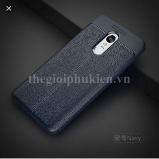 Ốp lưng dẻo vân da Auto Focus cho xiaomi redmi 5