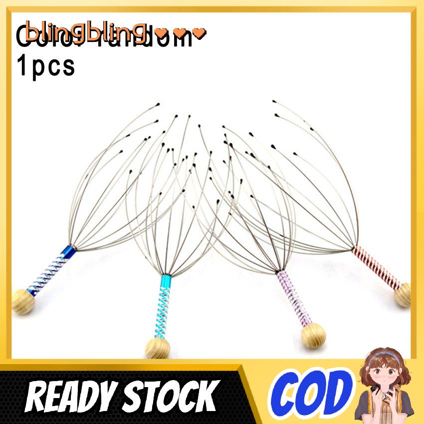 Relaxing Head Massage Head Grabber Engraved Steel Wire Head Massage