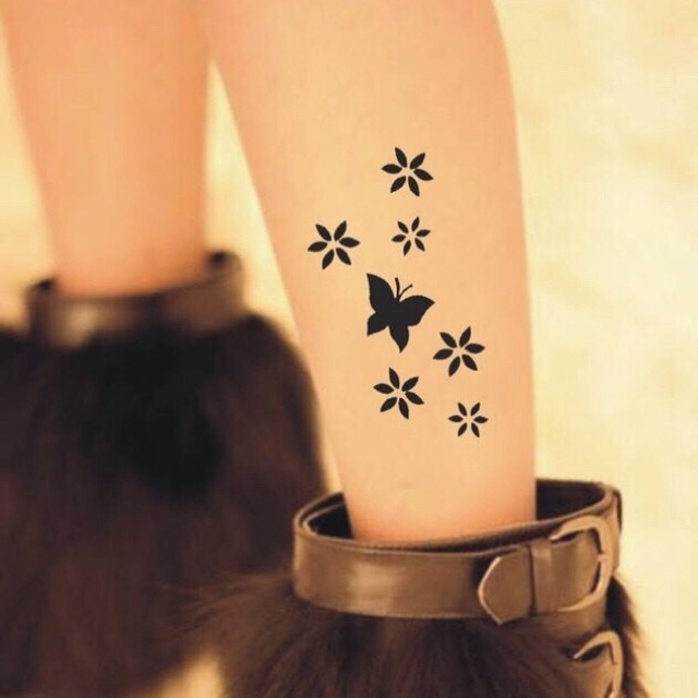 Quần Tất Tattoo Xăm Hoa Bướm