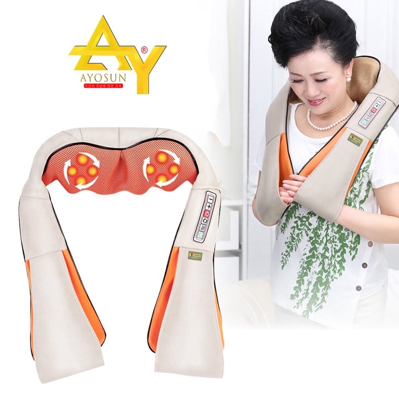 Máy massage Cổ Vai Gáy toàn thân Chính hãng, Full 16 bi 6 nút tuỳ chỉnh