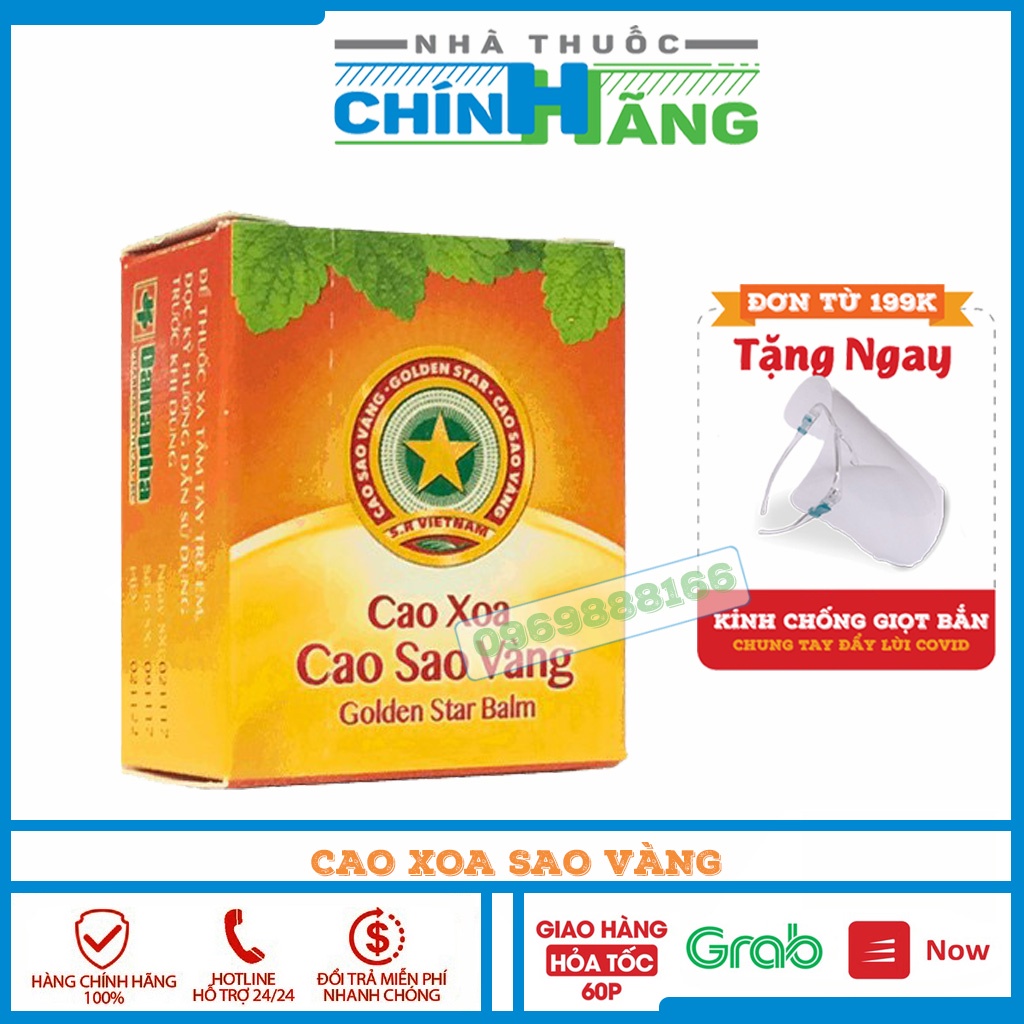 Cao sao vàng Dược TW3 - Hộp 3gr dùng khi đau bụng, nhức đầu, muỗi đốt..