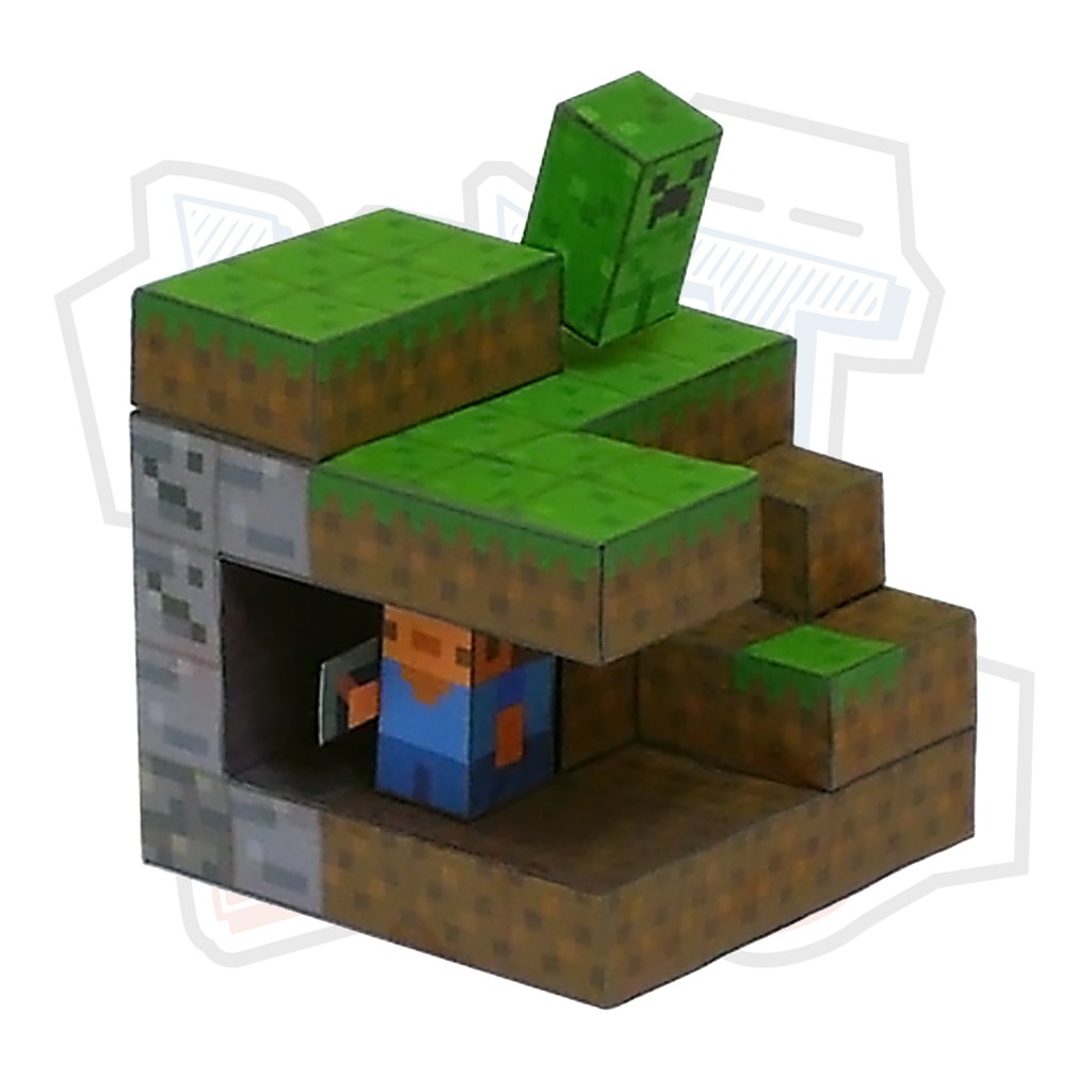 Mô hình giấy Minecraft Mini Game