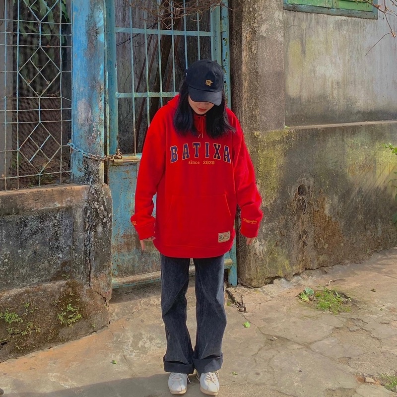 Áo Hoodie Nam Nữ  Nỉ Có Mũ Form Rộng Hai lớp Thêu Chữ In Logo Lớn Cực Chất R17 Thời Trang Unisex Local Brand Chính Hãng