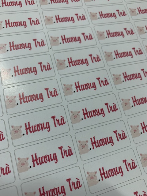 Tem Dán Hộp Sữa , Đồ Dùng Học Tập Cho Bé