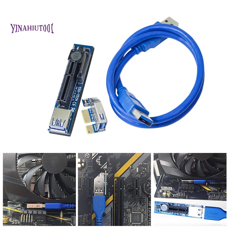 Cáp Mở Rộng Pci-E Pcie Pci-Express X1 Sang X4 Riser Pci 60cm Usb3.0