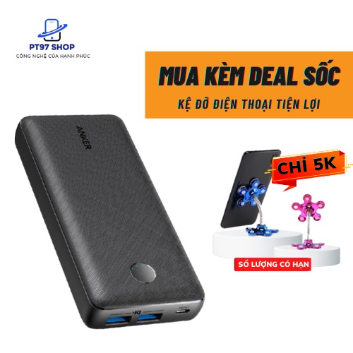 Pin sạc dự phòng ANKER PowerCore Select 20000mAh - A1363 - PIN TRÂU, SẠC NHANH KHÔNG NÓNG MÁY, BH12 THÁNG PT97 SHOP