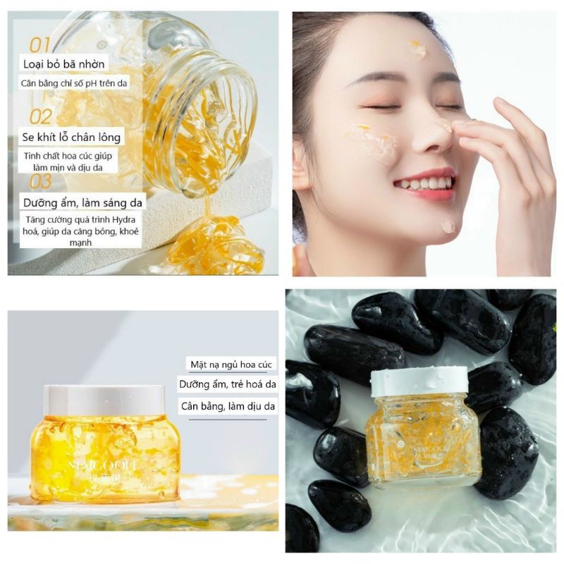 Hộp nạ ngủ cánh hoa cúc la mã dưỡng trắng sâu; se khít lỗ chân lông