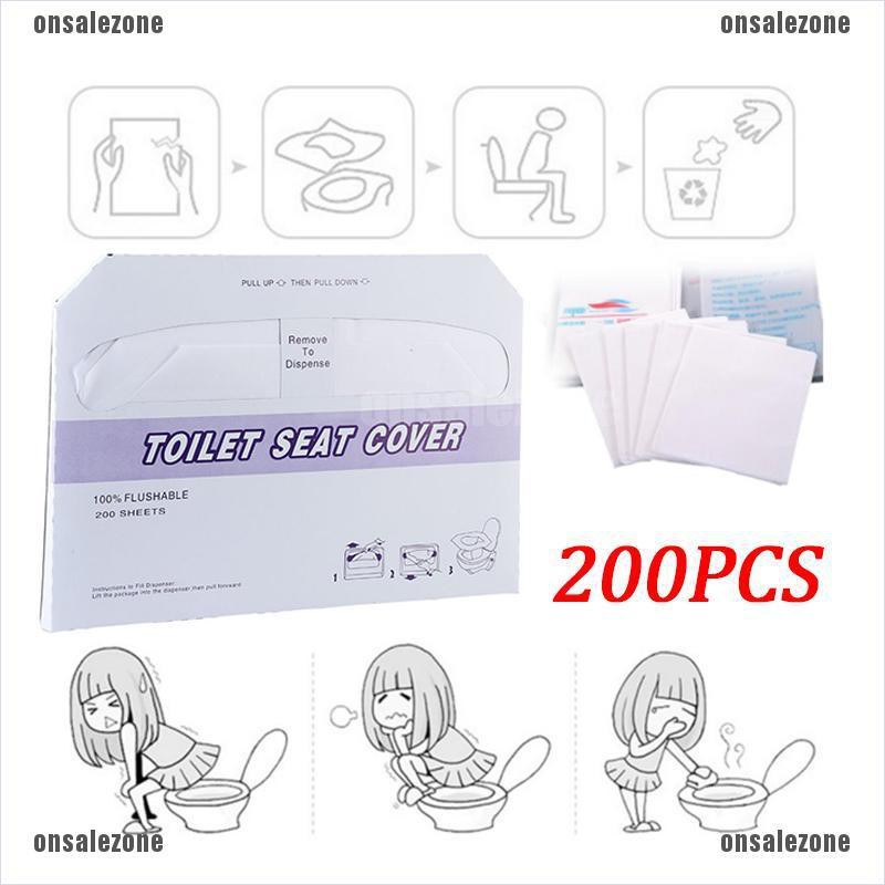 Set 200 Vỏ Bọc Bệ Ngồi Toilet Dùng Một Lần