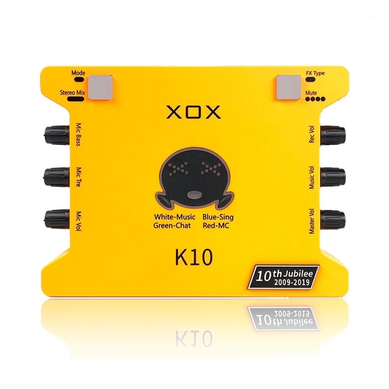 [CHÍNH HÃNG] Combo livestream karaoke, thu âm chuyên nghiệp Soundcard XOX-K10, Mic PC-K320 và phụ kiện