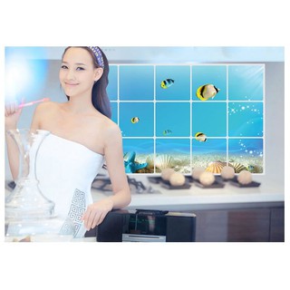 Decal dán tường Dán Bếp - Đại dương xanh