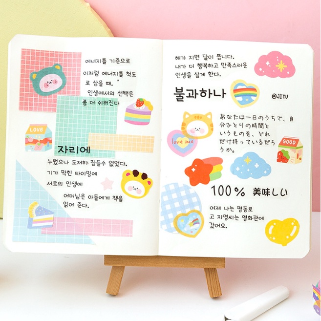 1 Cuộn Băng Keo Dán Trang Trí Sổ Tay Diy Hình Dạng Đặc Biệt Dễ Thương