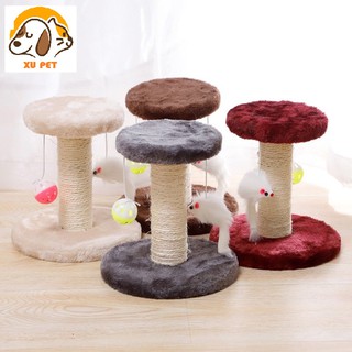 Trụ Cào Móng Cho Mèo Kèm Đồ Chơi