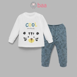 Đồ bộ BAA BABY dài tay dài quần in họa tiết cho bé trai từ 1-7 tuổi - BT-DB05D
