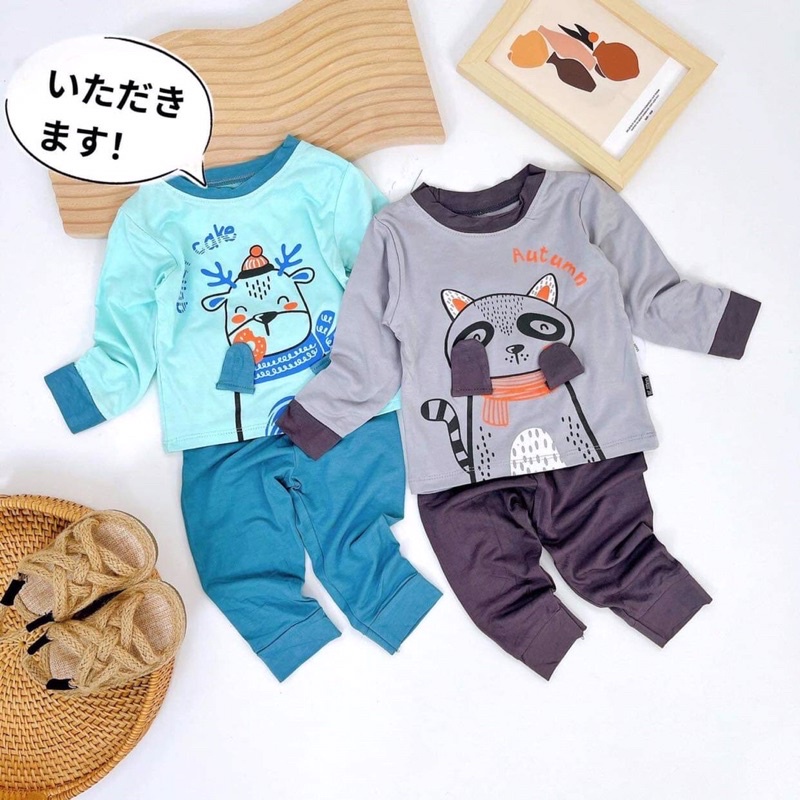 🧵Bộ dài tay thun lạnh K.W - sự êm ái hơn cả mong đợi 🌱Hình thêu ngộ nghĩnh