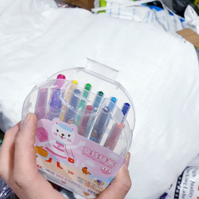 BÚT SÁP VẶN TÔ MÀU 12 MÀU