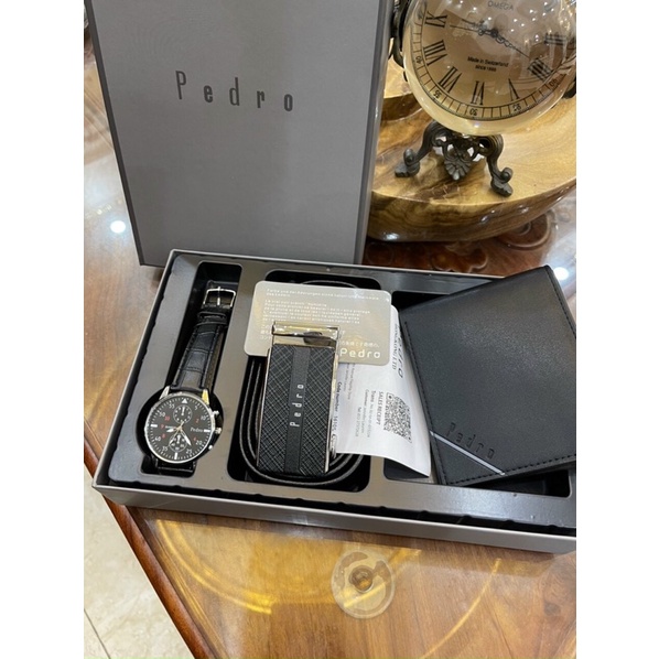 Set 3 chi tiết pero dây  lưng đồng hồ ví fullbox tặng kèm túi giấy cầm tay