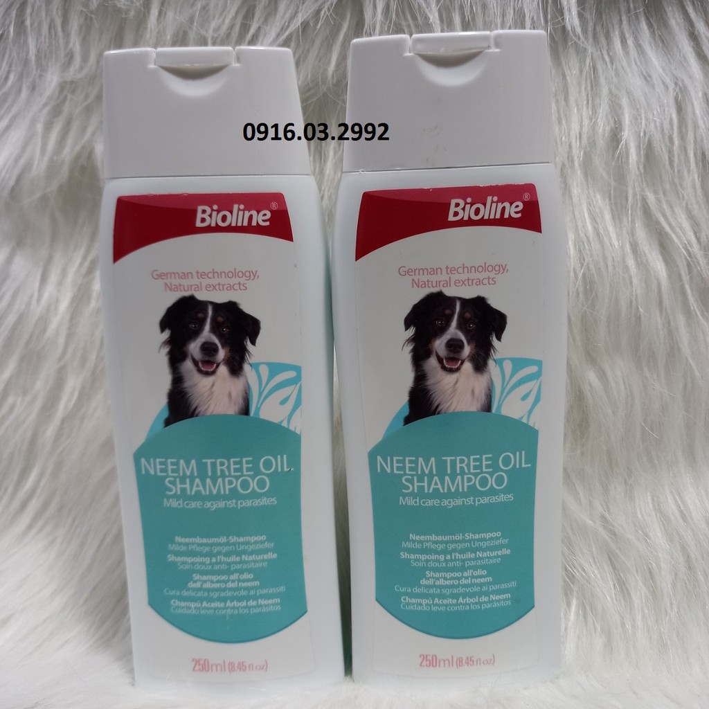 Sữa tắm trị ve rận cho chó Bioline 250ml