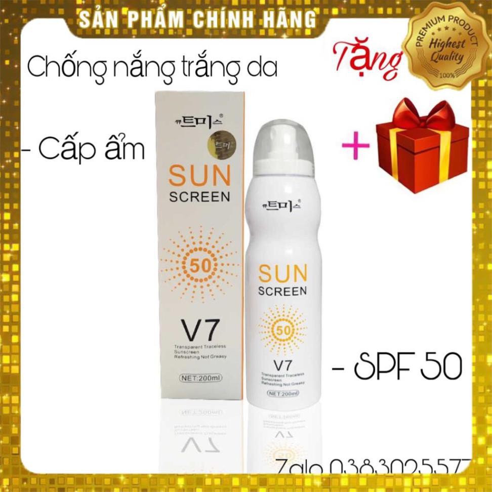 [ Tặng Quà ] Kem Chống Nắng Sun Sceen V7 Chống Nắng Trắng Da Chống Thấm Nước