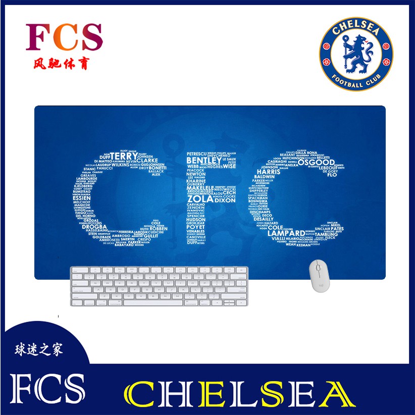 Chelsea Tấm Lót Chuột In Logo Chelsea Fc Chelsea Màu Xanh Quân Đội