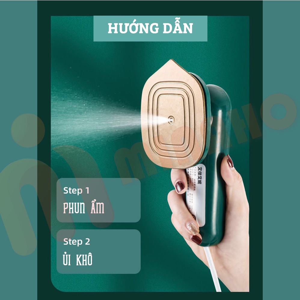 Bàn Ủi Hơi Nước Cầm Tay Mini MINAHOSTORE - Bàn Là Du Lịch Nhỏ Gọn Tiện Lợi Công Suất Lớn