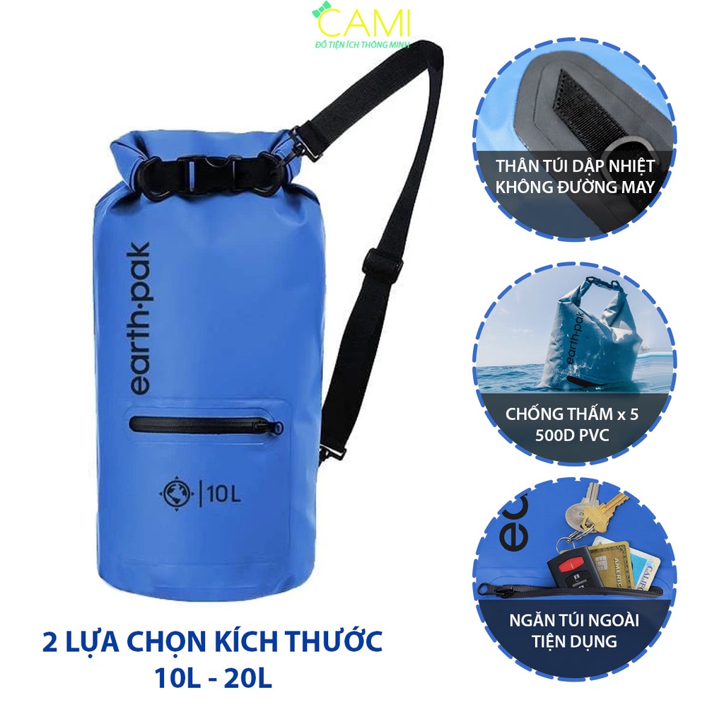 Ba lô phượt chống thấm nước x5 chất liệu 500D PVC chuẩn hàng VNXK nguyên tag - Cami - CMPK160