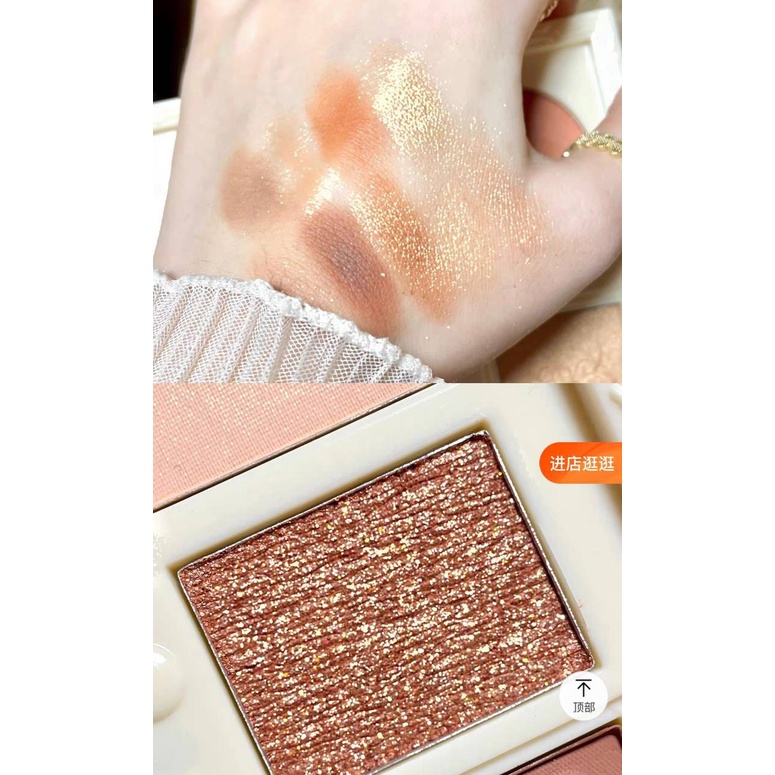 BM04 Bảng mắt, Phấn mắt 12 Màu Coco Hoạ Tiết Đá Hoa Cương Gồm Màu Lì / Tông Nude / Kim Tuyến Phong Cách