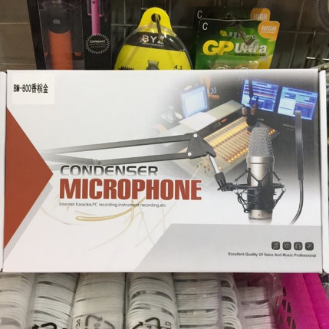 Microphone thu âm live stream BM-800 bảo hành 6 tháng đổi mới