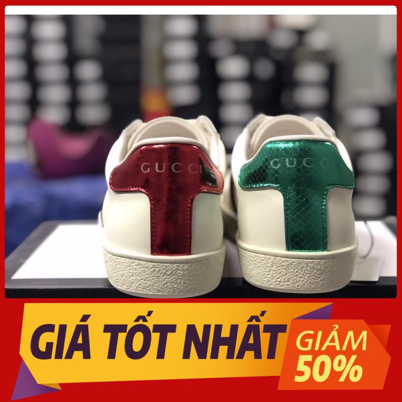 [SALE] Giày thể thao Gucci ong thêu bản chuẩn SC - Full phụ kiện