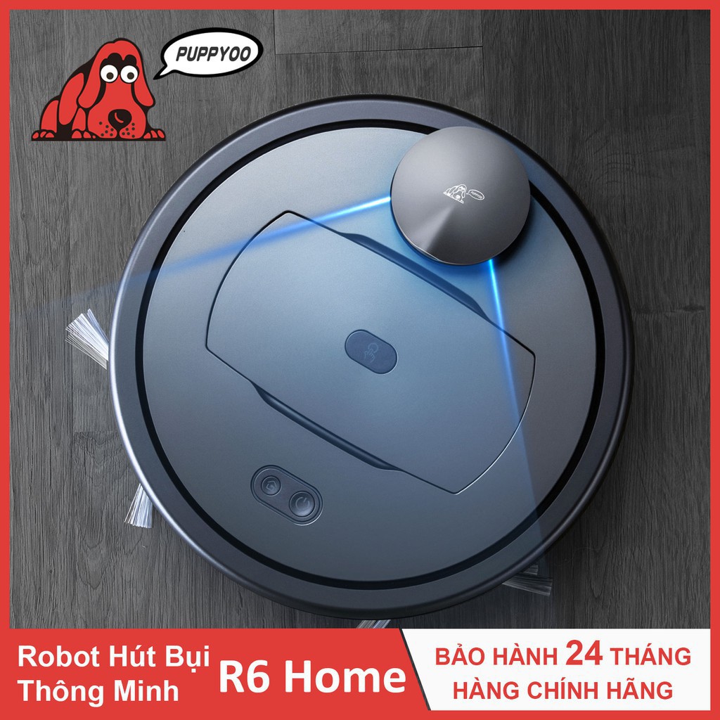 [Mã ELHA10 giảm 6% đơn 5TR] Máy Hút Bụi Lau Nhà Thông Minh Cao Cấp PUPPYOO R6 Home Lực Hút 2000 Pa [Bảo Hành 12 Tháng]