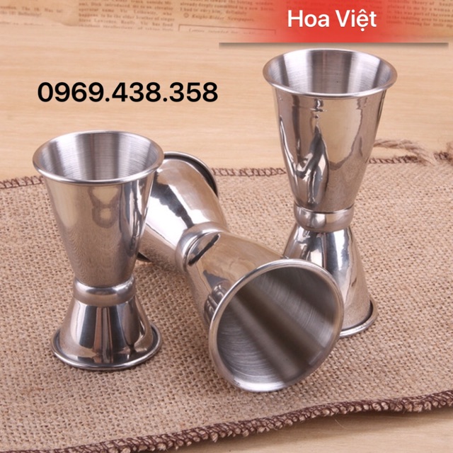 Ly đong 2 đầu - jigger đong 2 đầu inox