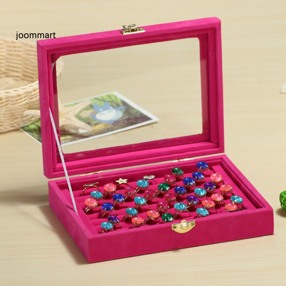 Hộp để trưng bày trang sức bằng gỗ tiện dụng sành điệu