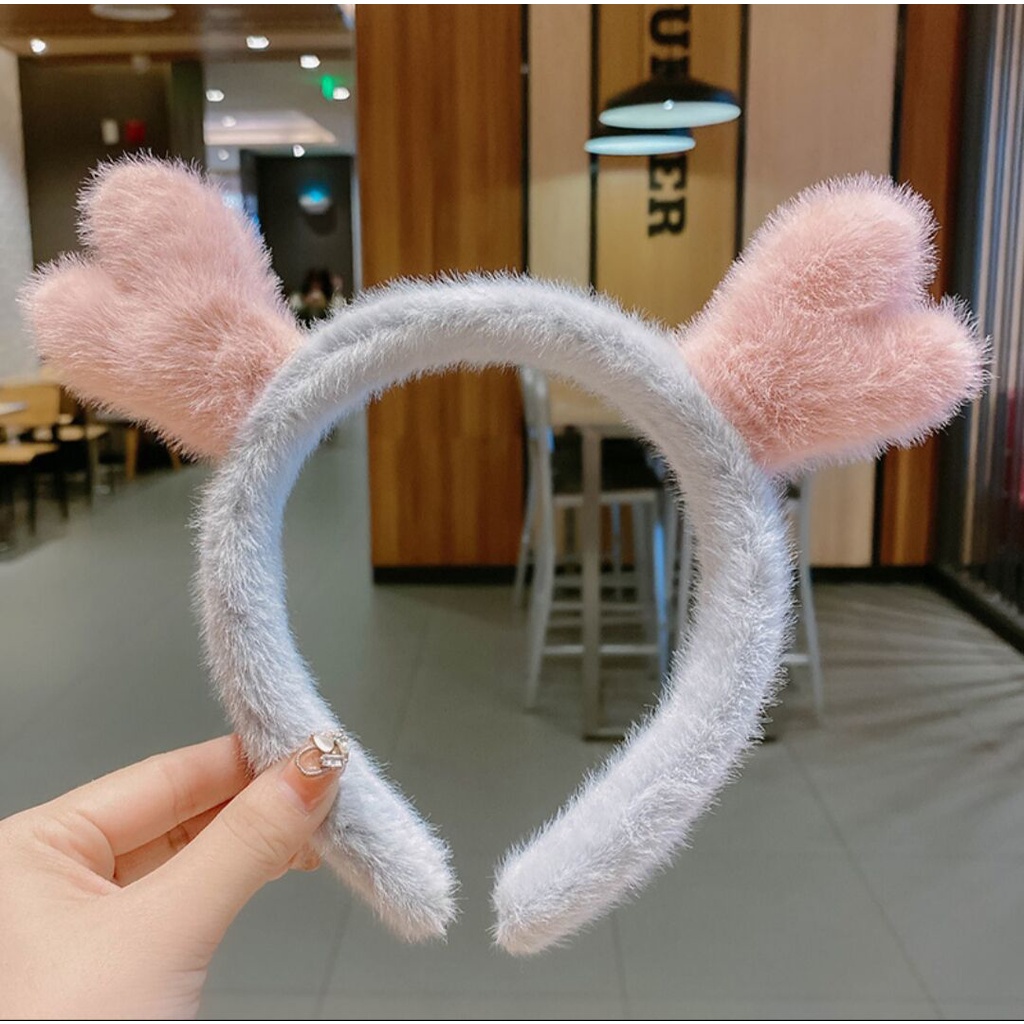 Dễ Thương Băng Đô Cài Tóc Hình Sừng Hươu Xinh Xắn Cho Nữ