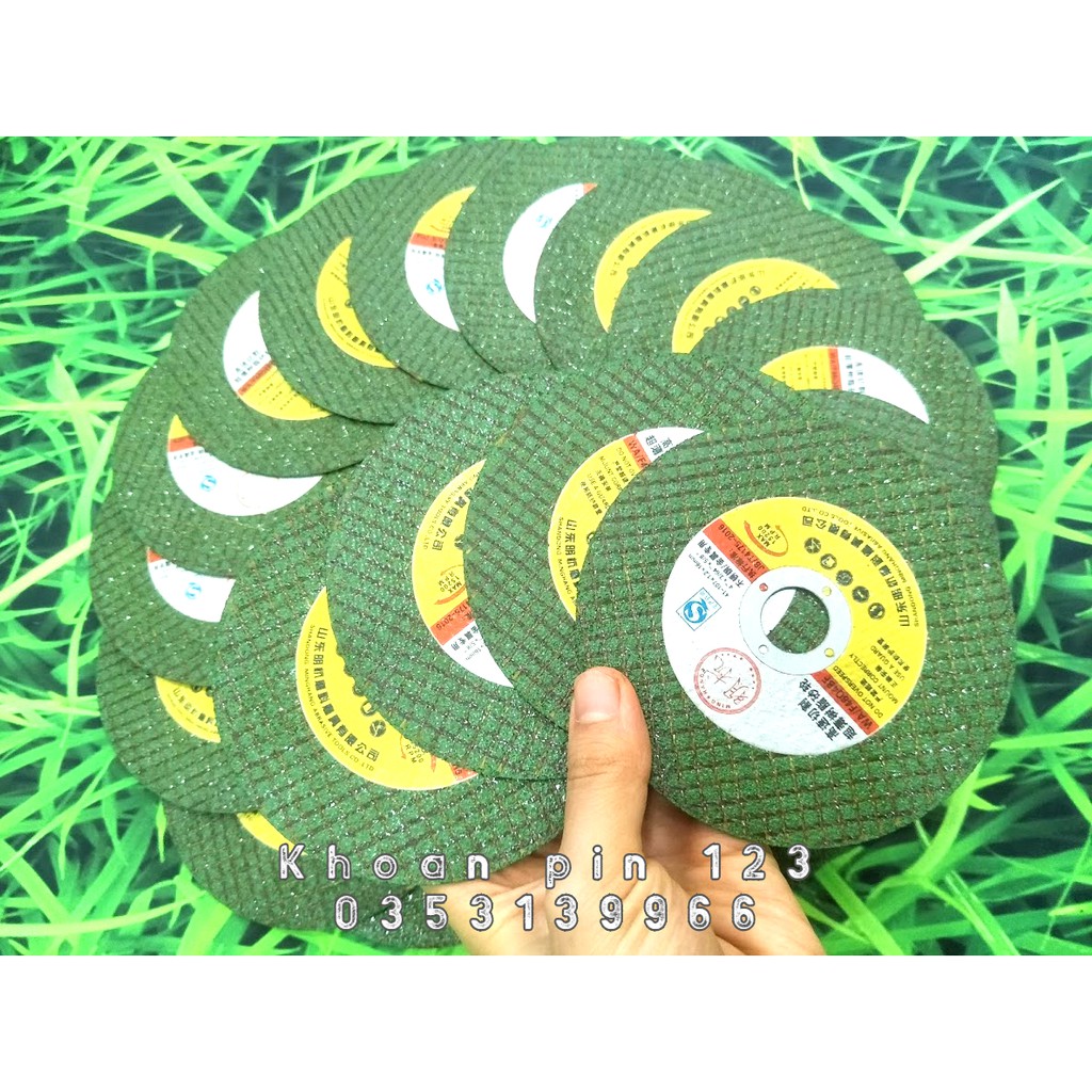 Combo hộp 50 Đĩa đá cắt, mài loại xịn size 107 x 1,2 x 16mm