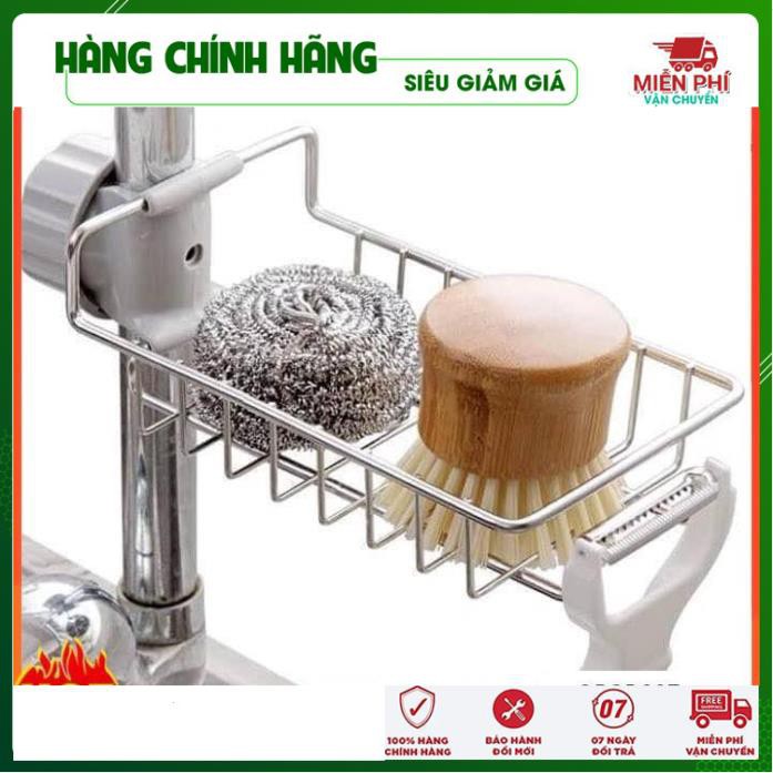Giỏ inox treo bồn rửa chén bát | Giá treo bồn rửa bát inox tiện dụng - Gia Dụng Thông Minh