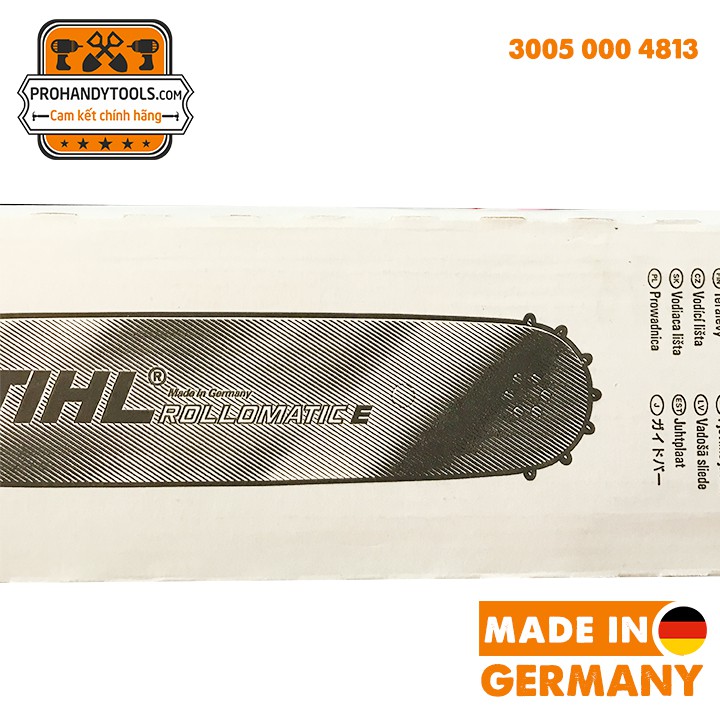 Lam Máy Cưa Xích STIHL 16 IN, Đầu Nhông (Rollomatic) Dùng Cho Máy MS 180, MS 250 Ms 230 Ms 210 - Chính Hãng STIHL