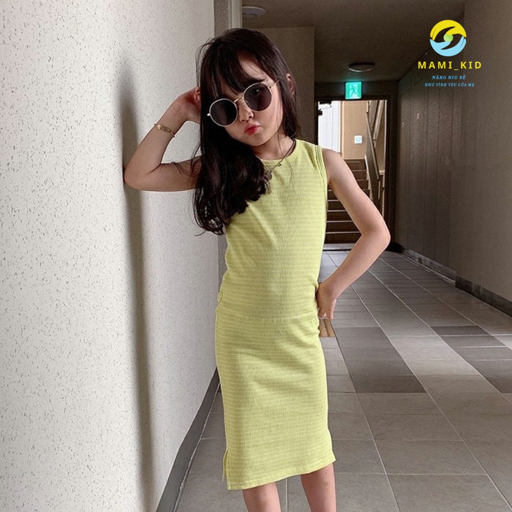 Váy Cho Bé Gái, Váy Body thun tăm  LÊN DÁNG siêu đẹp, chất mềm co giãn tốt