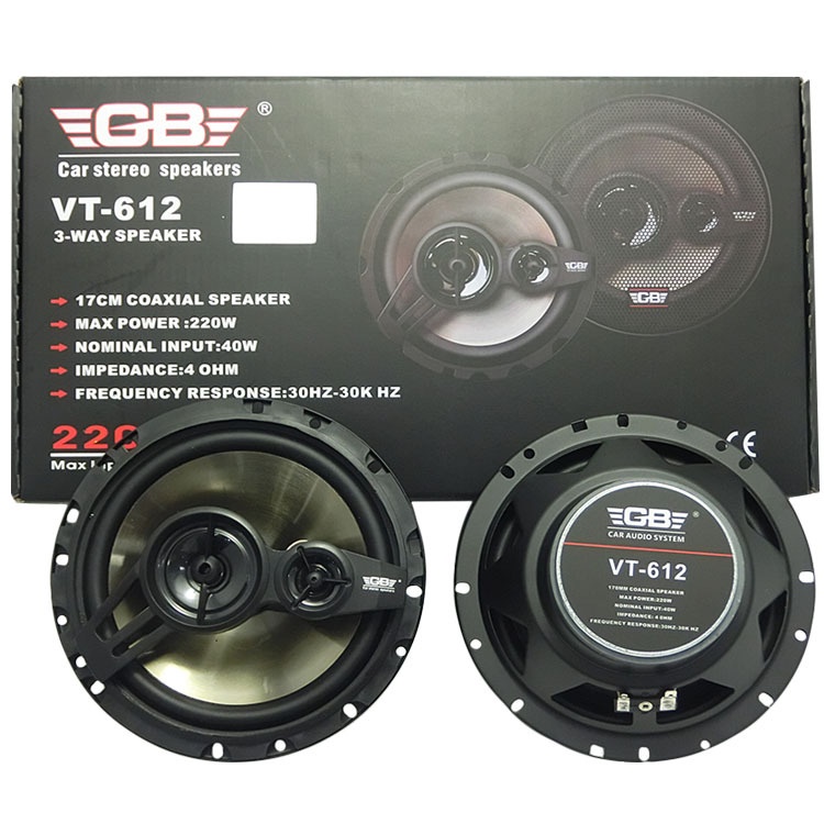 Loa Đồng Trục Loa Cánh Cửa Ô Tô 16cm 6inch GB VT-612 - Công Suất 220w Cho Ô TÔ ,Xe Hơi