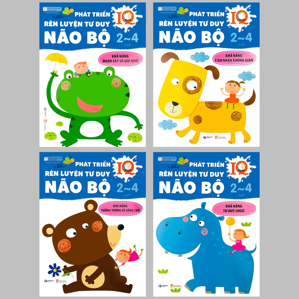 Sách - Phát Triển IQ, Rèn Luyện Tư Duy Não Bộ  - Bộ 4 quyển, lẻ tùy chọn