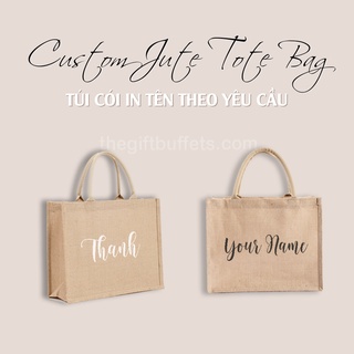 ⚡❤️Túi Cói In Tên Theo Yêu Cầu - Túi đi biển thời trang - Túi sợi đay tự nhiên 100%