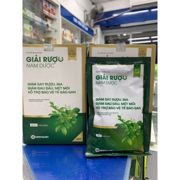 [Chính hãng] Giải rượu nam dược gói 60ml