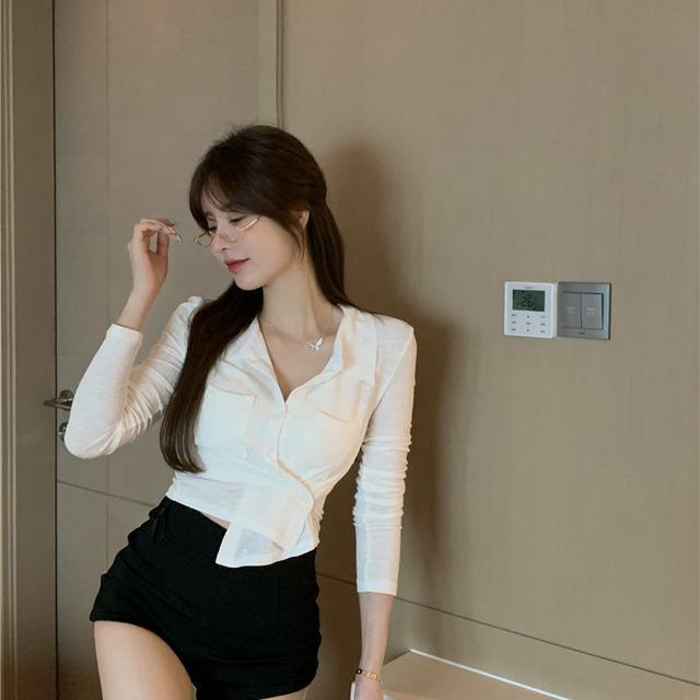Áo Cardigan Dệt Kim Tay Dài Dáng Ôm Chống Nắng Thời Trang Mùa Hè Cho Nữ