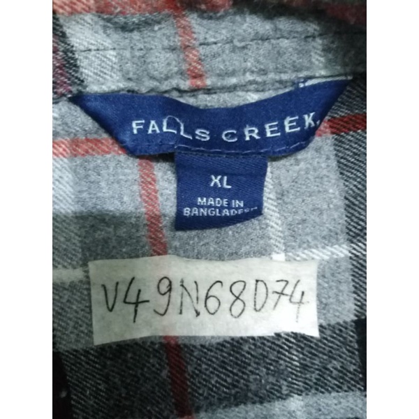 Áo sơ mi flannel sọc caro secondhand size trên 80kg