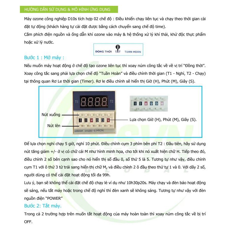 Máy ozone công nghiệp xử lý nước thải Dr.Ozone D-10S