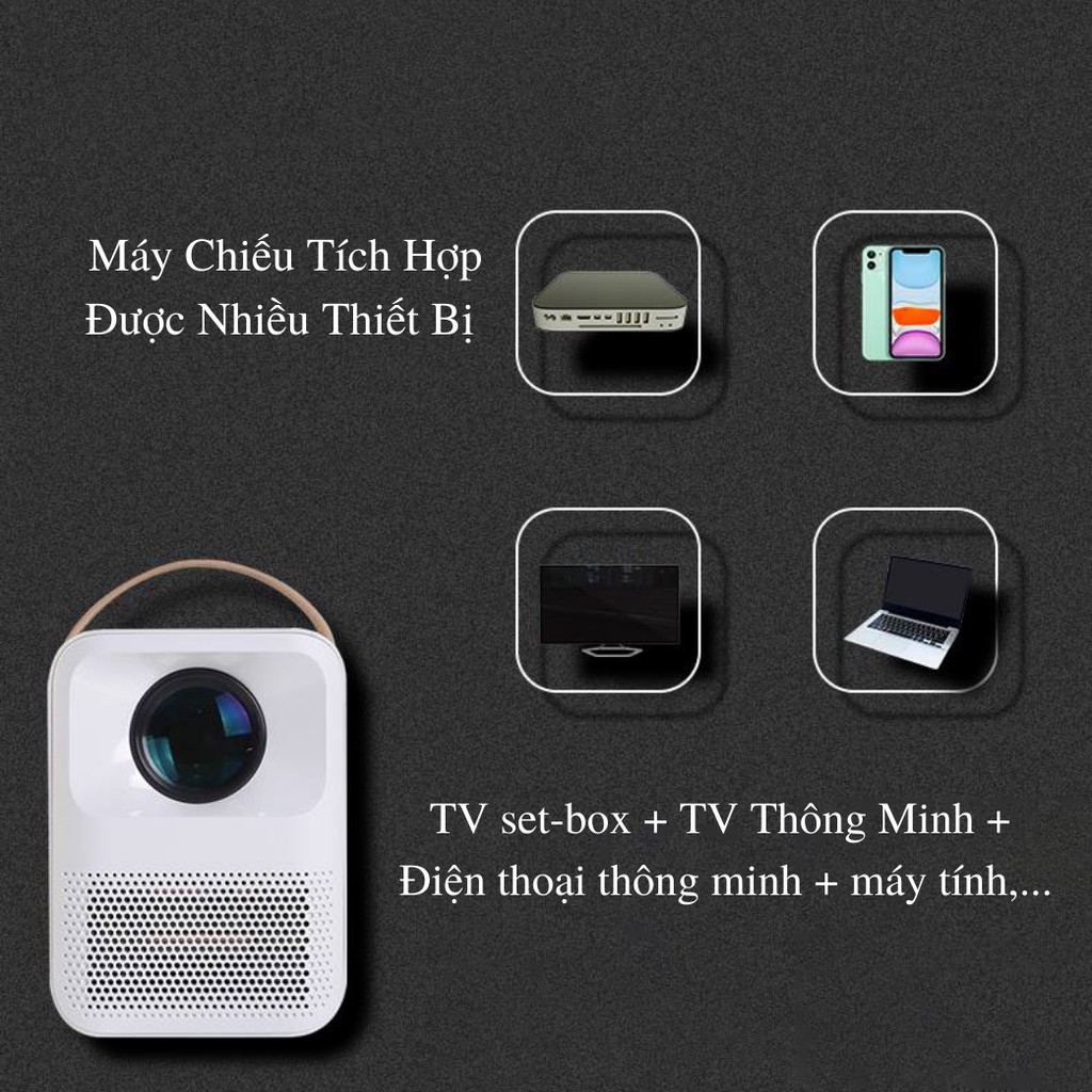 Máy Chiếu Mini BEECUBE Hệ Điều Hành Android + Kết nối Điện thoại + Full HD 1080 - Bảo Hành 12 Tháng | BigBuy360 - bigbuy360.vn