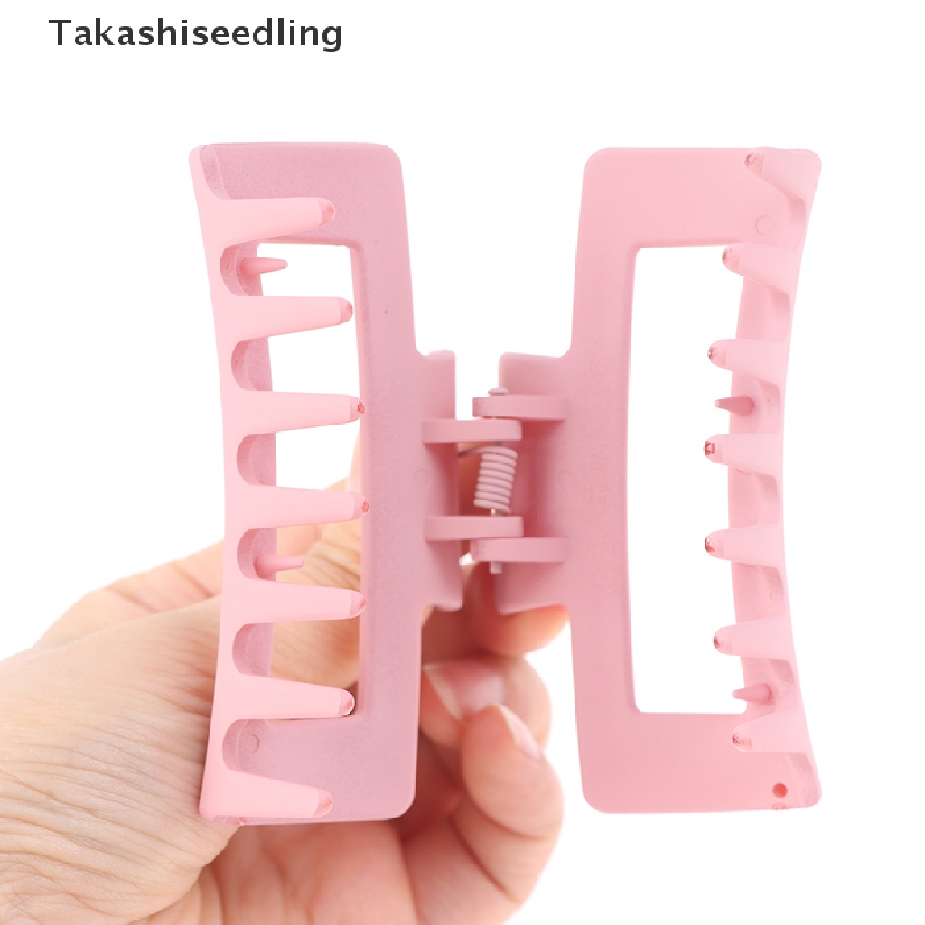 Kẹp tóc càng cua dáng vuông nhám thiết kế đơn giản thời trang dành cho nữ