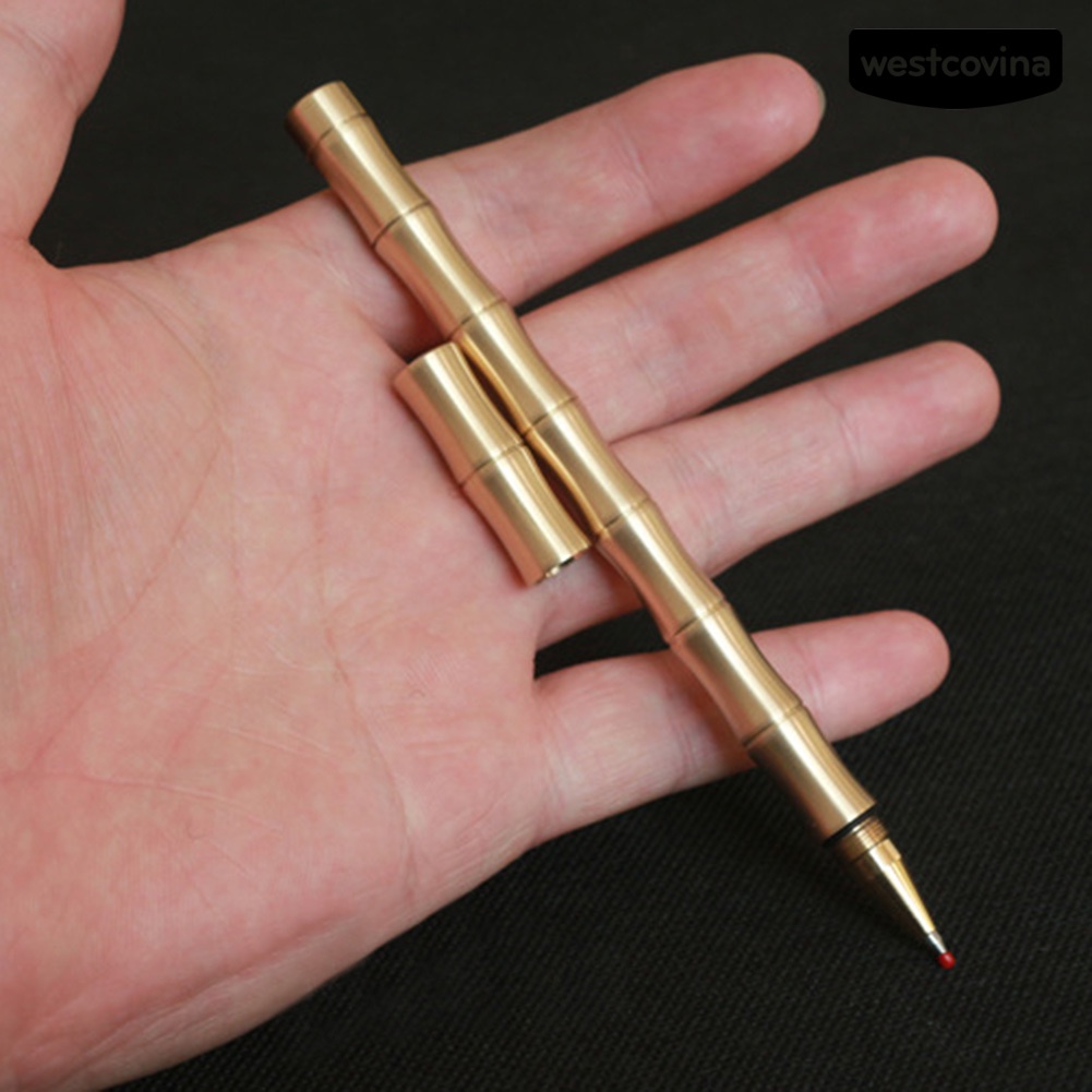 Mới Bút Ký Tên Bằng Đồng Thau Nguyên Chất Làm Thủ Công Độc Đáo