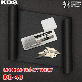 LƯỠI DAO TRỔ MỸ THUẬT KDS DB-48 NHẬT BẢN (HỘP 48 LƯỠI)