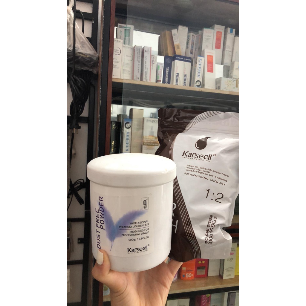 BỘT TẨY TÓC NÂNG SÁNG KARSEELL MACA POWER BLEACH 500G Bestmypham