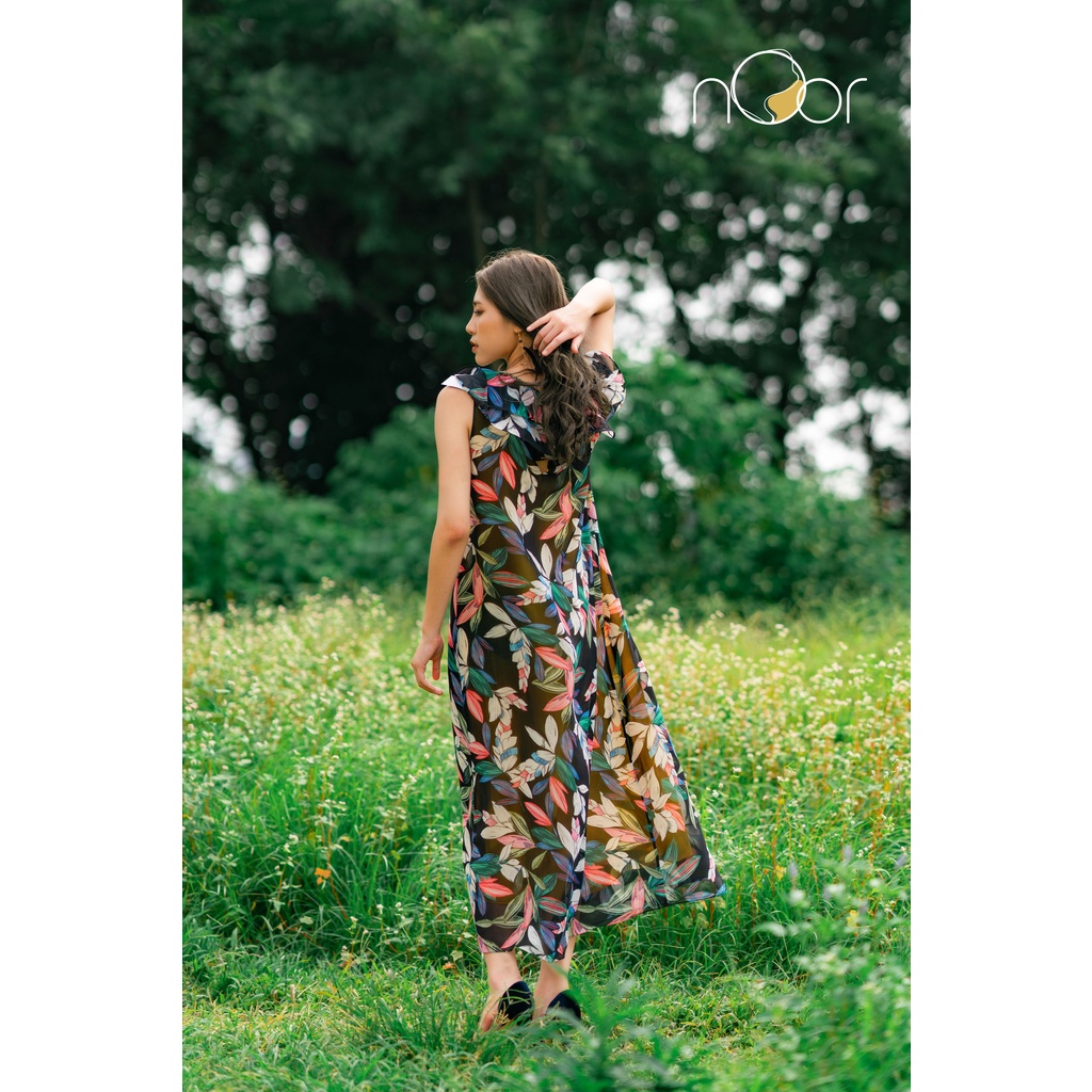 Váy Maxi Đi Biển Suông Dáng Dài Thiết Kế Bồng Bềnh Vetiver Thương Hiệu nOor - NV556